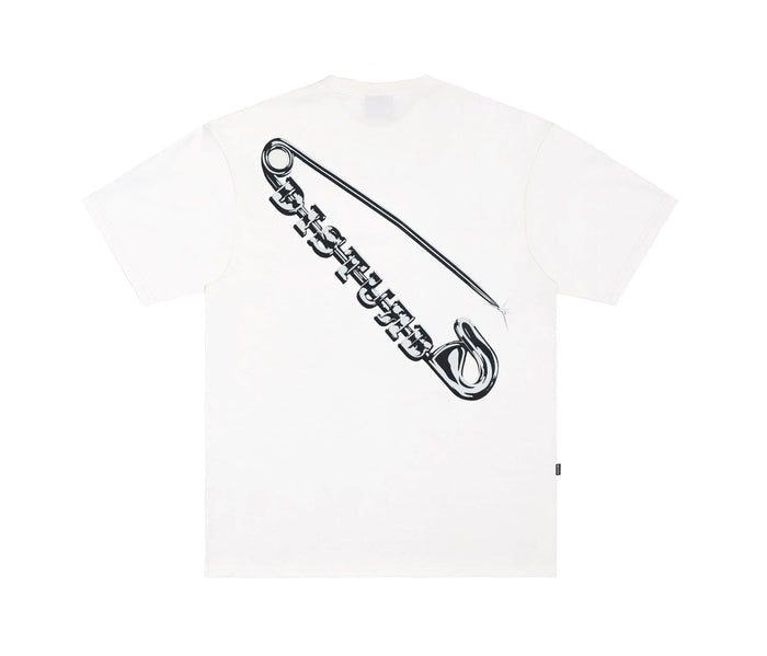 Safety Pin T-Shirt In Off-White - Four Street