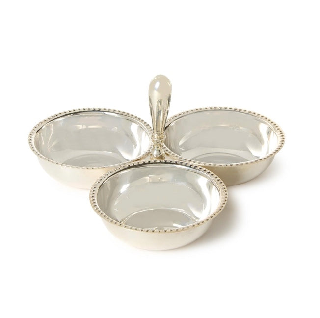 Silver Three Section Tidbit