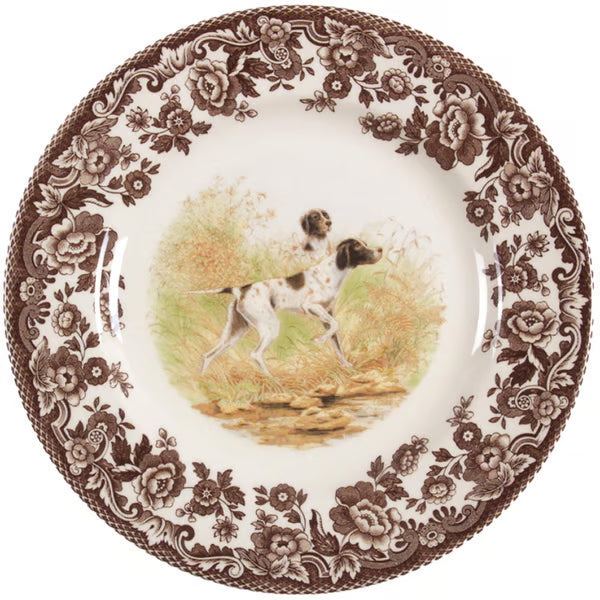 Spode Woodland Hunting Dog Salad Plate
