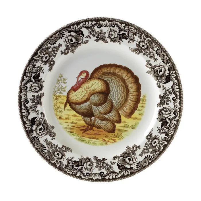 Spode Woodland Turkey Salad Plate