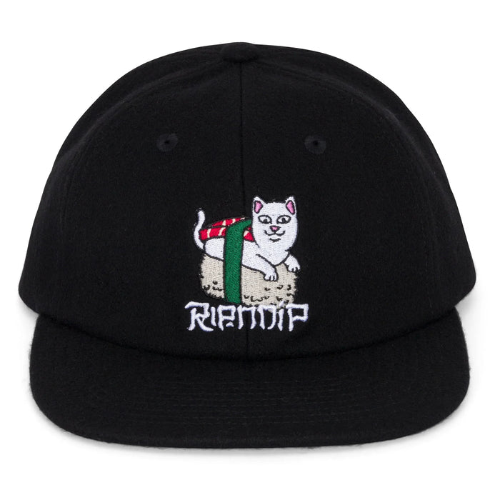 Sushi Nerm Wool Strapback (Black) - Four Street