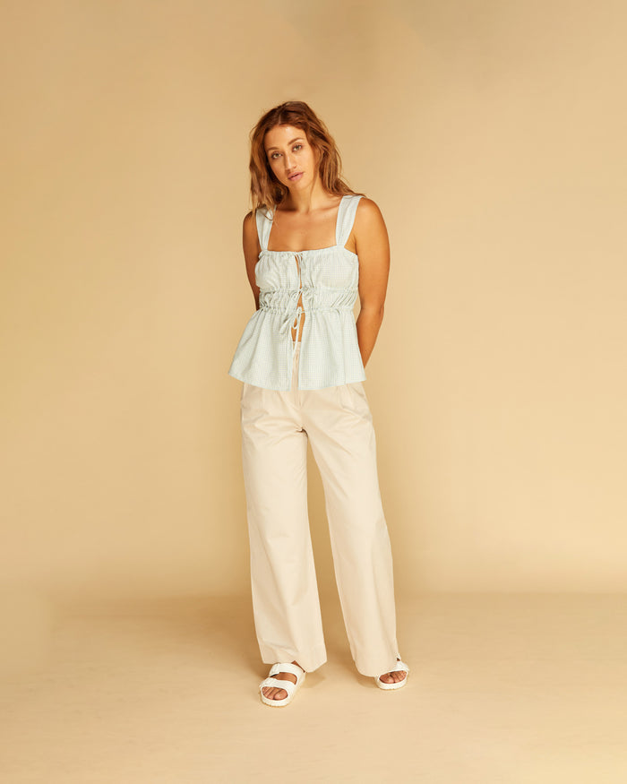 UMA TIE CAMISOLE PALE BLUE