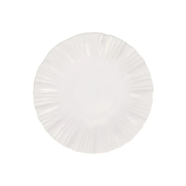 Vietri Bari White Salad Plate
