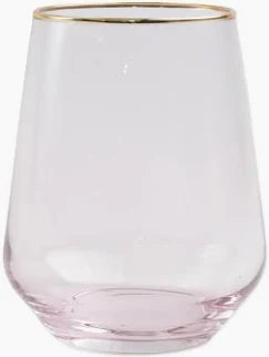 Vietri Colored Stemless Wine Glass
