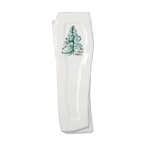 Vietri Lastra Holiday Spoon rest