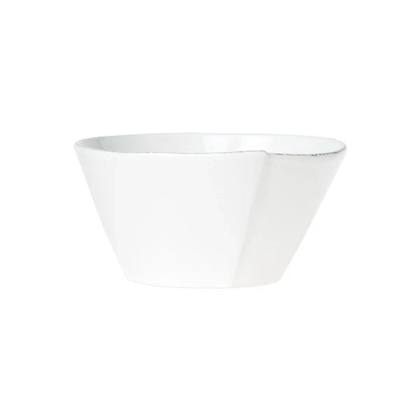 Vietri Lastra White Medium Stacking Bowl