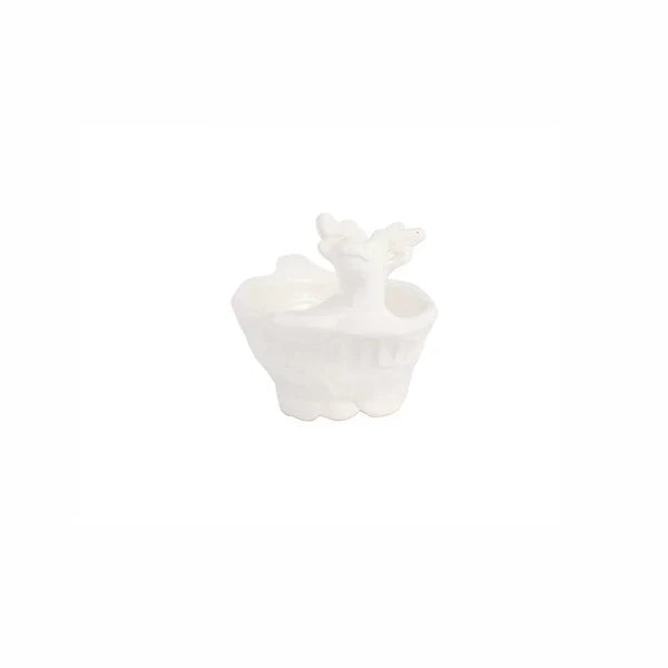 Vietri Pietra Natale Figural Deer Condiment Bowl