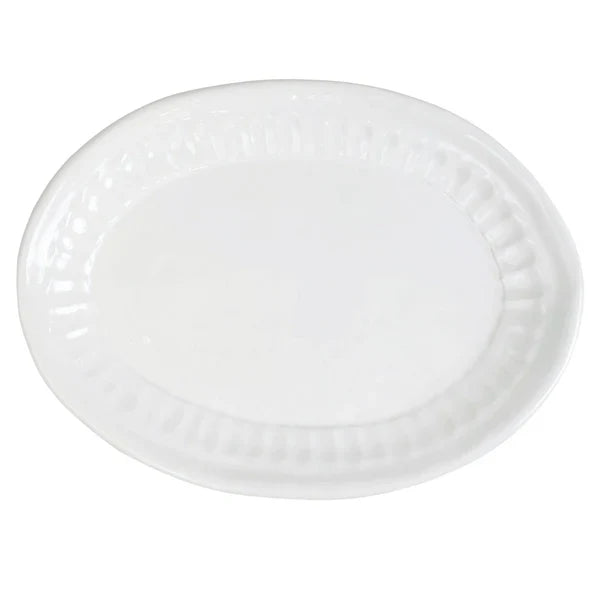 Vietri Pietra Serena small oval platter
