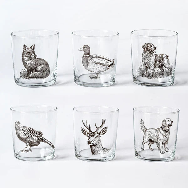 Vietri Wildlife Assorted Tumblers - Set of 6