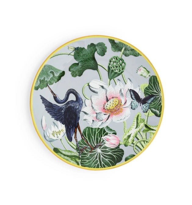 Wedgwood Grey Waterlily Salad Plate